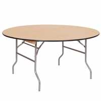 Round folding table