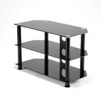 Glass tv trolley