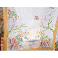 Hand painted curtain