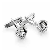 Sterling silver cufflink