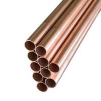 Polished copper pipe