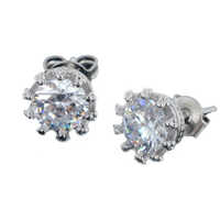 Zircon earrings