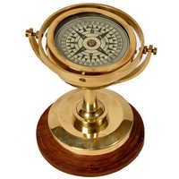Antique Brass Compass