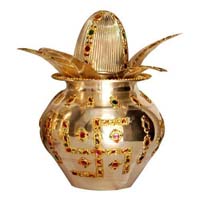 Gold plated kalash