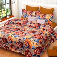 Glace cotton bed sheet