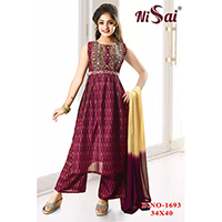 Embroidered anarkali suits