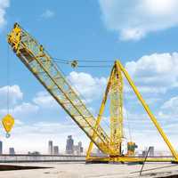 Rail mounted tower crane