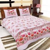 Cotton printed bed sheet