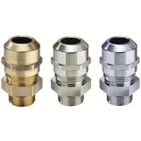 Nickel plated brass cable gland