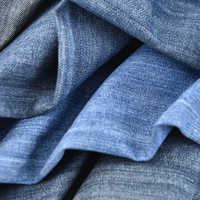 Mercerized denim fabric