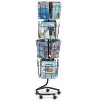 Revolving magazine rack