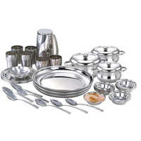 Stainless steel dinner set