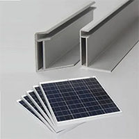 Aluminum solar panel frame