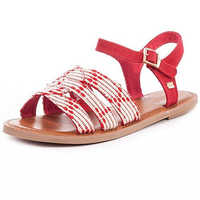Stitch down sandal