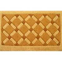 Rubber backed coir mats