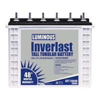 Luminous tubular battery