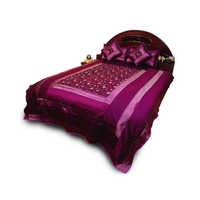 Embroidered bed cover