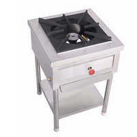 Single burner cooking range