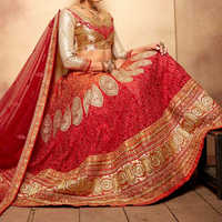 Embroidered bridal wear