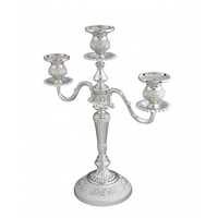 Silver plated candle holder