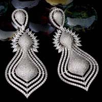 American diamond earrings