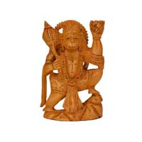 Wooden Hanuman Statue