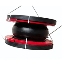 Rubber flange