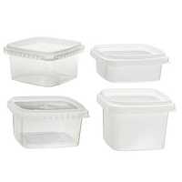 Square plastic container