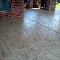 Decorative concrete flooring