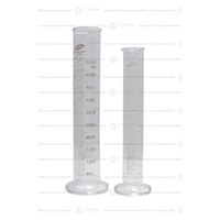 Cylindrical glass vessel