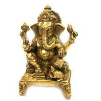 Brass ganesh statue