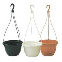 Plastic hanging baskets