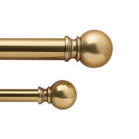 Brass curtain rods