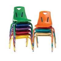 Plastic stacking chairs