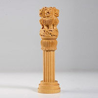 Wooden ashoka pillar