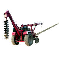 Pole erection machine