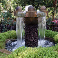 Outdoor fountains