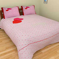 Applique bed sheets