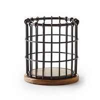 Wire utensil holder