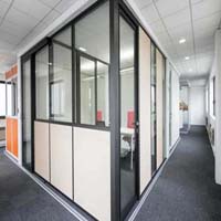 Aluminium partition works