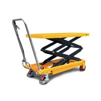 Double scissor lift table