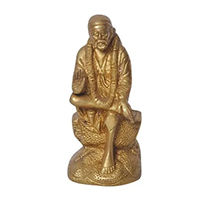 Brass sai baba statue