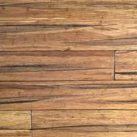 Stained bamboo flooring