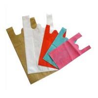 Non woven w cut bag