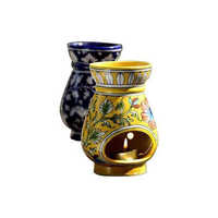 Pottery candle holder