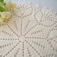 Crochet table cover