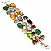 Multi colored crystal bracelet