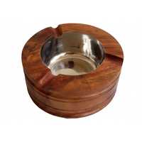 Wooden ash tray