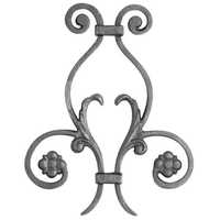 Wrought iron rosette
