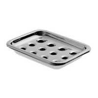 Stainless steel soap dish